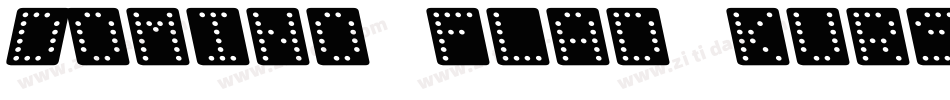 Domino flad kursiv omrids字体转换